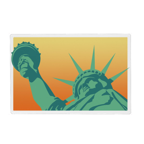 Metall Poster "Statue of Liberty" artboxONE - Städte,Städte / New York,Reise,Architektur
