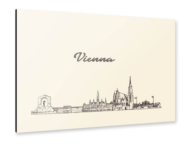 Alu-Dibond "Vienna 2" 30x20 cm artboxONE
