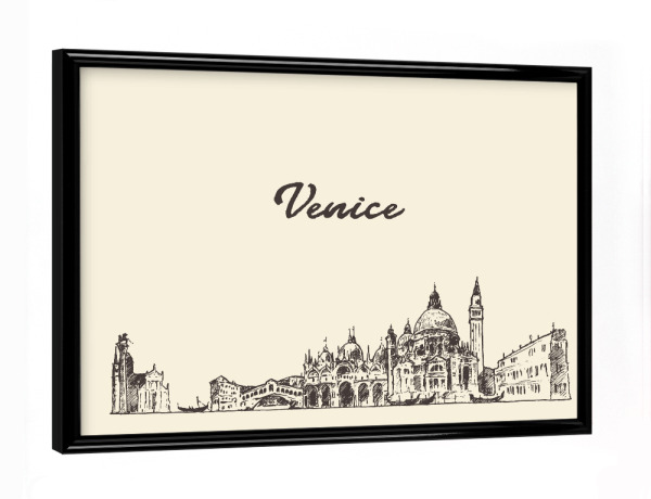 Poster mit schwarzem Rahmen "Venice" artboxONE - Städte,Reise,Architektur,Städte / Venedig