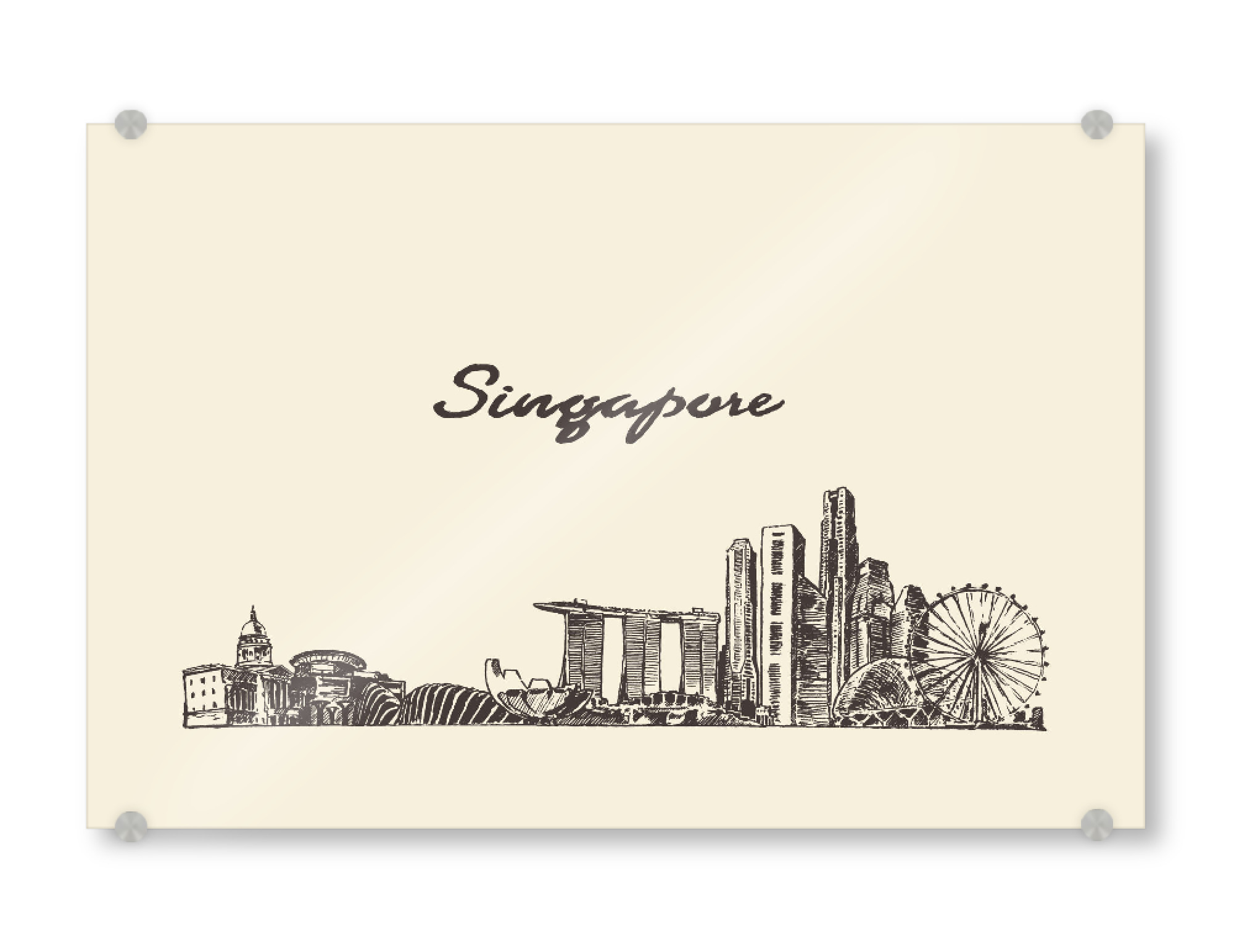Acrylglasbild "Singapore" artboxONE - Städte,Reise,Architektur,Reise / Asien,Städte / Singapur