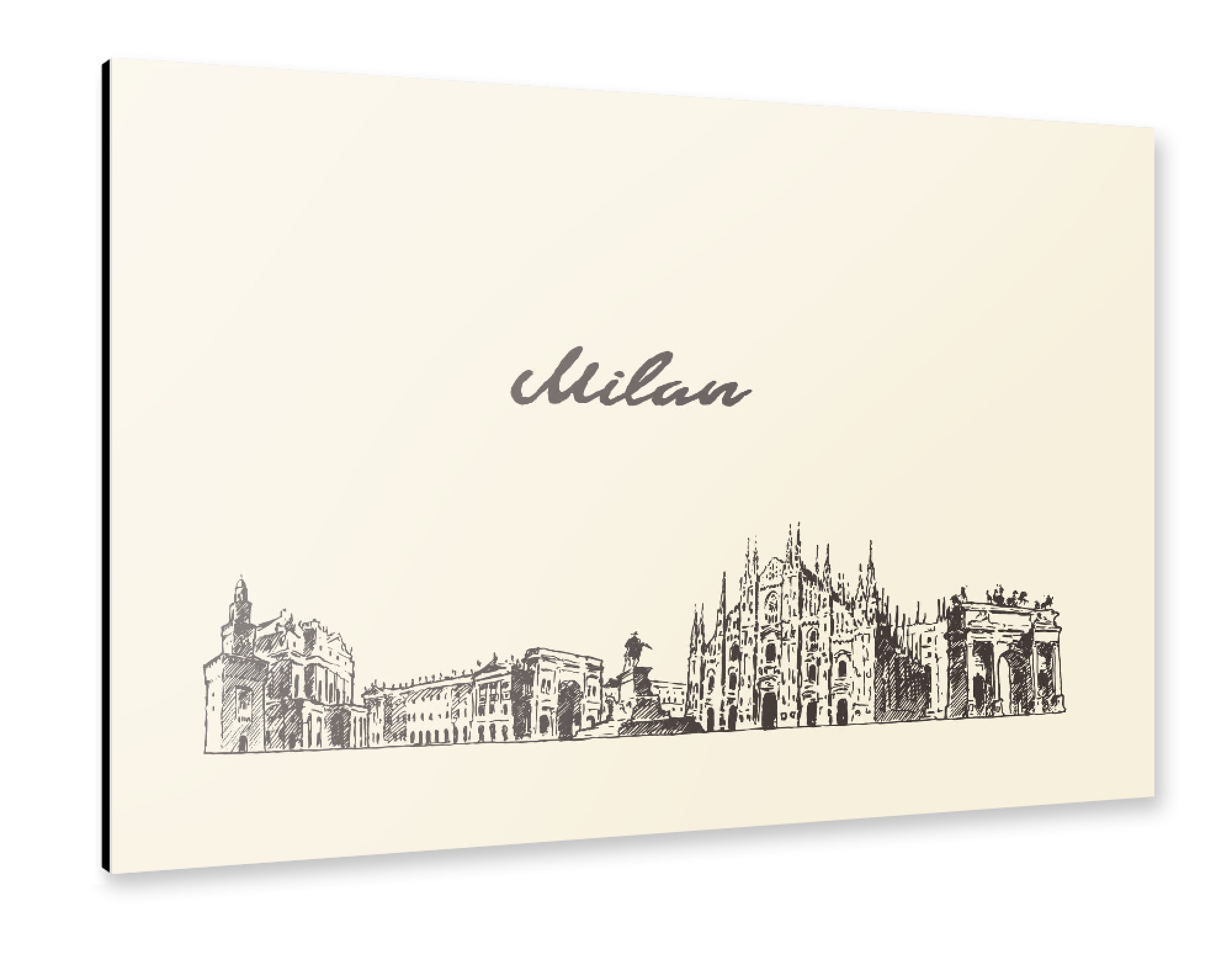 Alu-Dibond "Milan" 30x20 cm artboxONE
