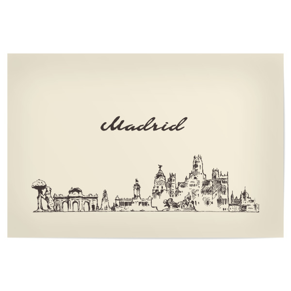 Poster 30x20 cm "Madrid" artboxONE - Städte,Reise,Architektur,Städte / Weitere