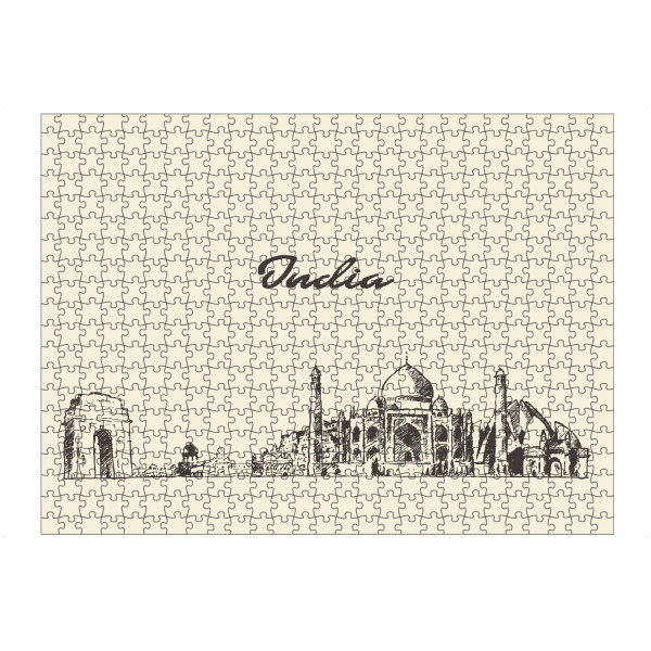 Puzzle Ravensburger "India 2" artboxONE - Reise,Architektur,Reise / Asien