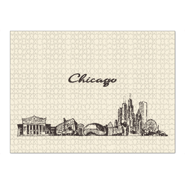 Puzzle Ravensburger "Chicago 2" artboxONE - Städte,Reise,Schwarzweiß,Architektur,Städte / Chicago