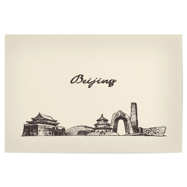 Poster 30x20 cm "Beijing" artboxONE - Städte,Reise,Architektur,Reise / Asien