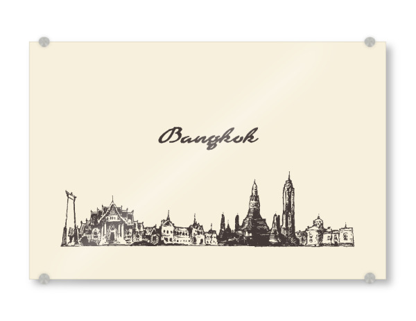 Acrylglasbild "Bangkok" artboxONE - Städte,Reise,Architektur,Reise / Asien