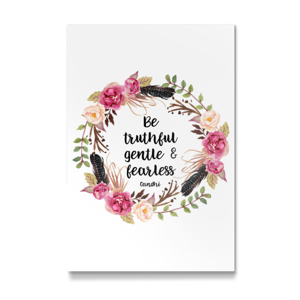 Galerie-Print "Be Truthful Gentle And Fearless - Gandhi" 30x20 cm artboxONE