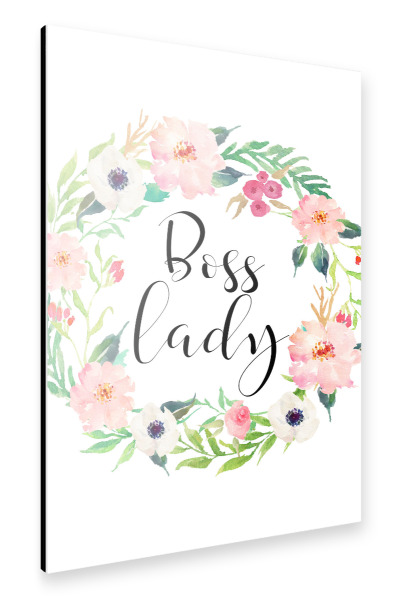 Alu-Dibond "Boss Lady" 30x20 cm artboxONE