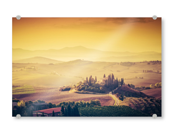 Acrylglasbild "Tuscany, Italy landscape 2" artboxONE - Natur,Reise