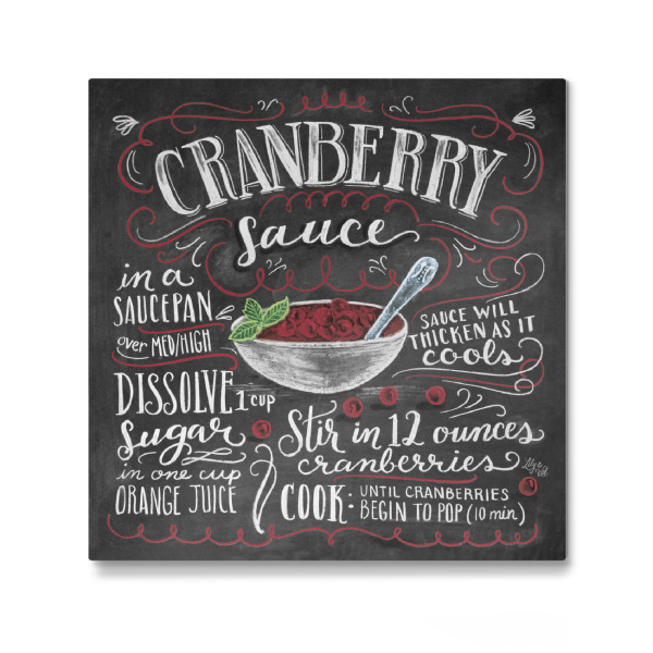Galerie-Print "Cranberry Sauce Recipe" 30x30 cm artboxONE
