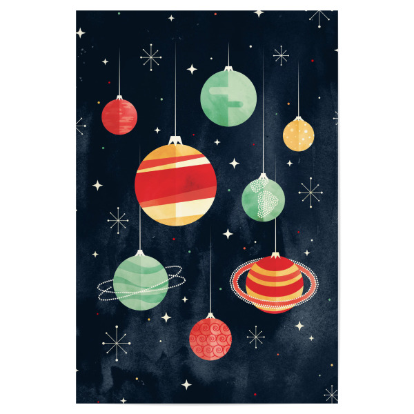 Poster "Joy to the Universe" artboxONE - Natur,Weihnachten,Kartografie,Galaxy