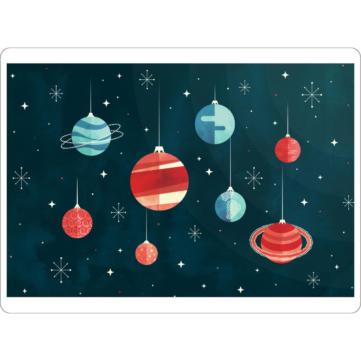 Tischset "Joy to the Universe (in Teal)" artboxONE - Natur,Weihnachten,Kartografie,Galaxy
