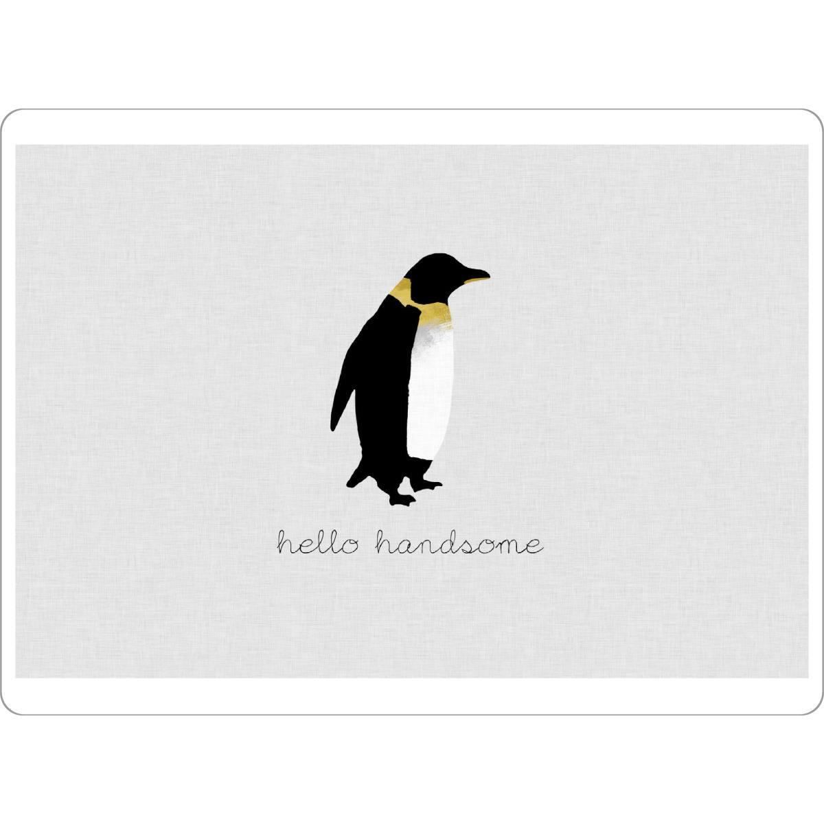Tischset "Hello Handsome" artboxONE - Typografie,Natur,Tiere,Liebe,Männer,Lustig