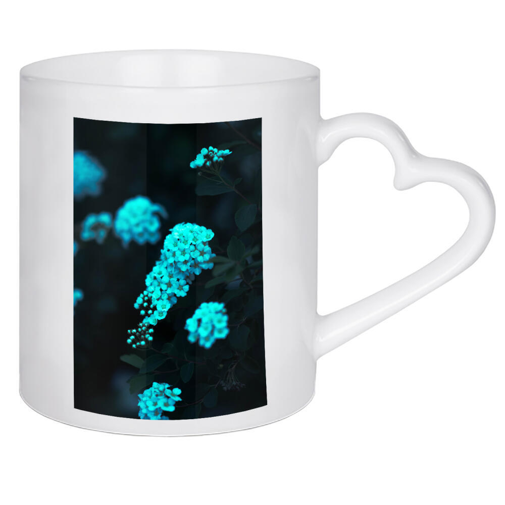 Herztasse "Weißes Blütenmeer" artboxONE - Natur,Floral