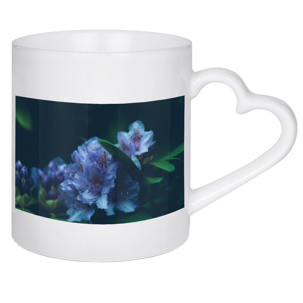 Herztasse "Blaue Hortensie" artboxONE - Natur,Floral