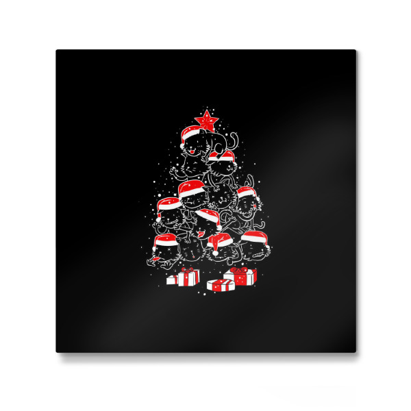 Galerie-Print "Pile Of Xmas Cats" 30x30 cm artboxONE