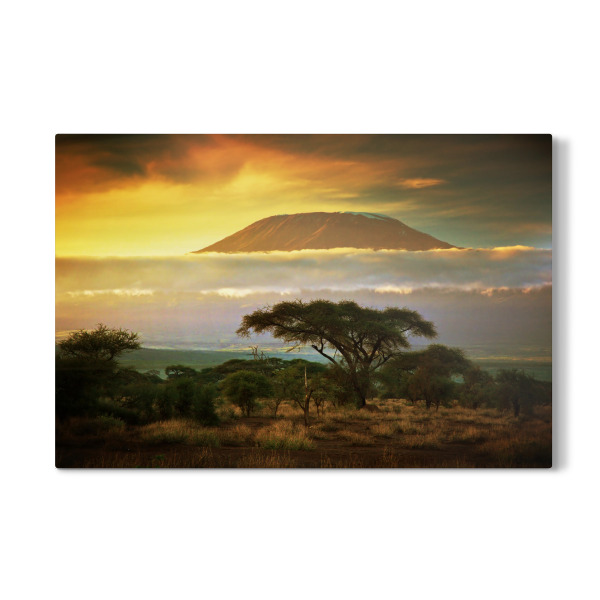 Galerie-Print "Mount Kilimanjaro. Savanna in Amboseli, Kenya" 30x20 cm artboxONE
