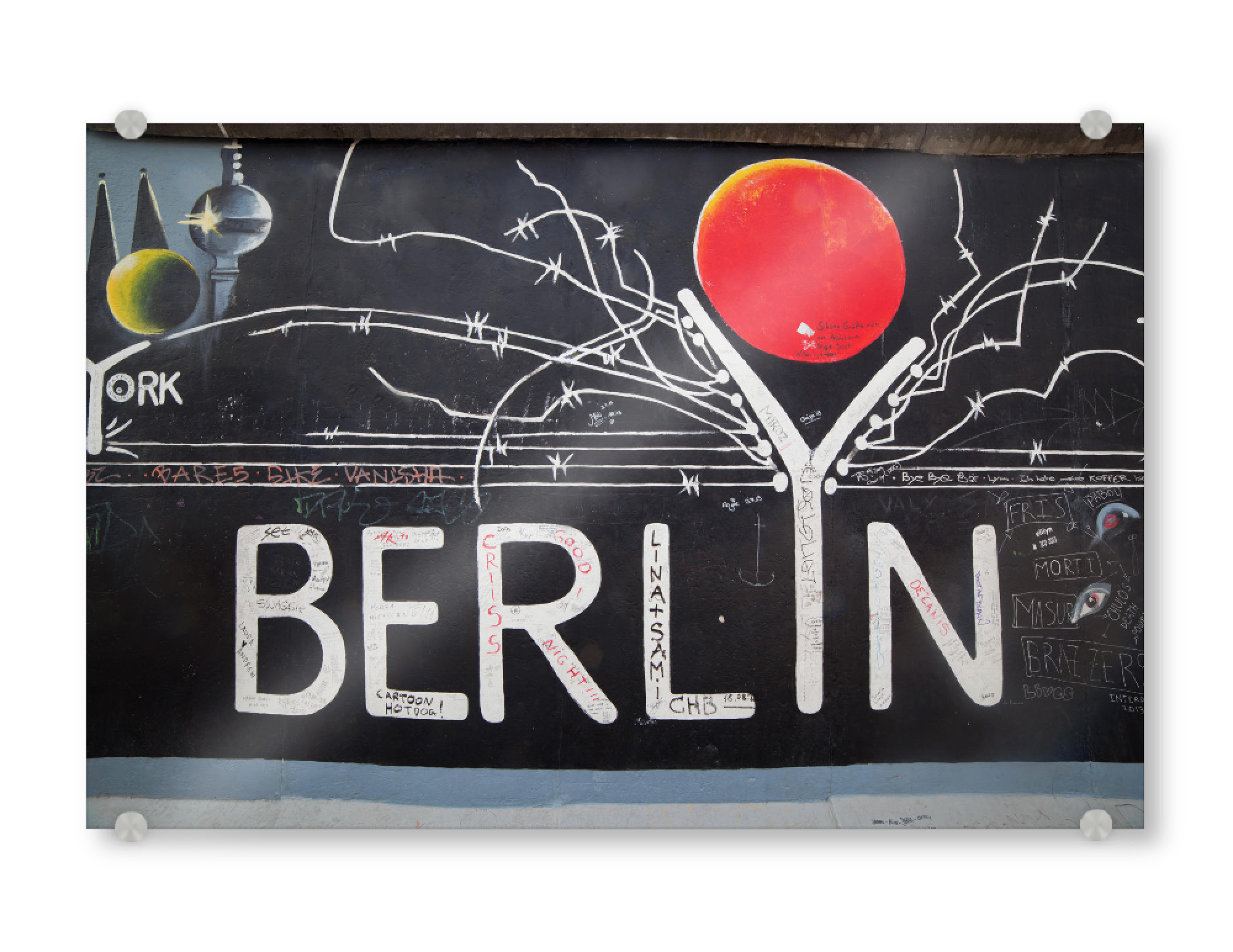 Acrylglasbild "East Side Gallery - Berlin Wall. Berlin, Germany" artboxONE - Städte / Berlin,Abstrakt