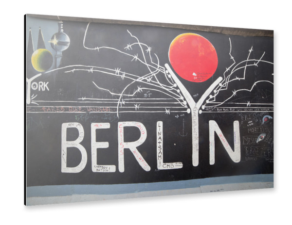 Alu-Dibond "East Side Gallery - Berlin Wall. Berlin, Germany" 30x20 cm artboxONE
