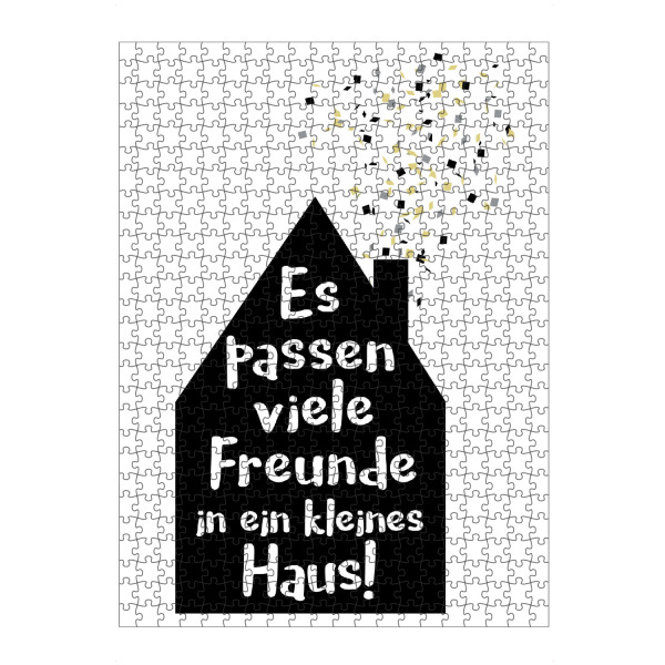Puzzle Ravensburger "Kleines Haus" artboxONE - Typografie,Menschen,Liebe