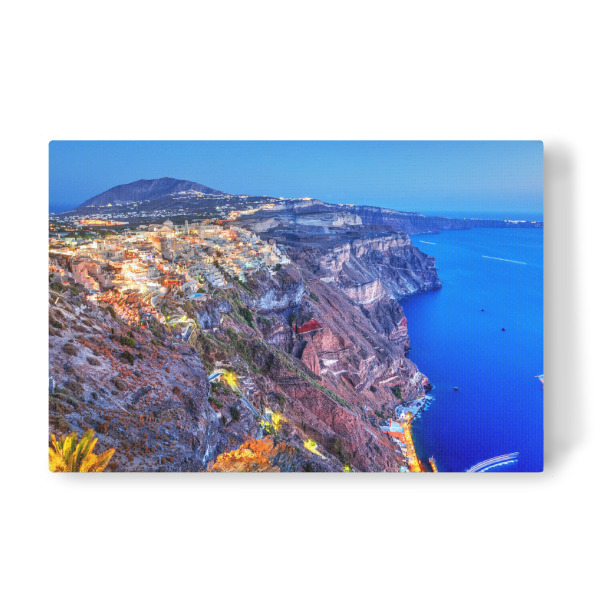 Leinwandbild "Fira, the capital of Santorini island, Greece at night" artboxONE - Reise