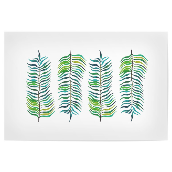 Poster "Pflanzen" artboxONE - Natur,Floral,Floral - Pflanze,Aquarell,Grün,Floral,Minimalistisch,Schlicht