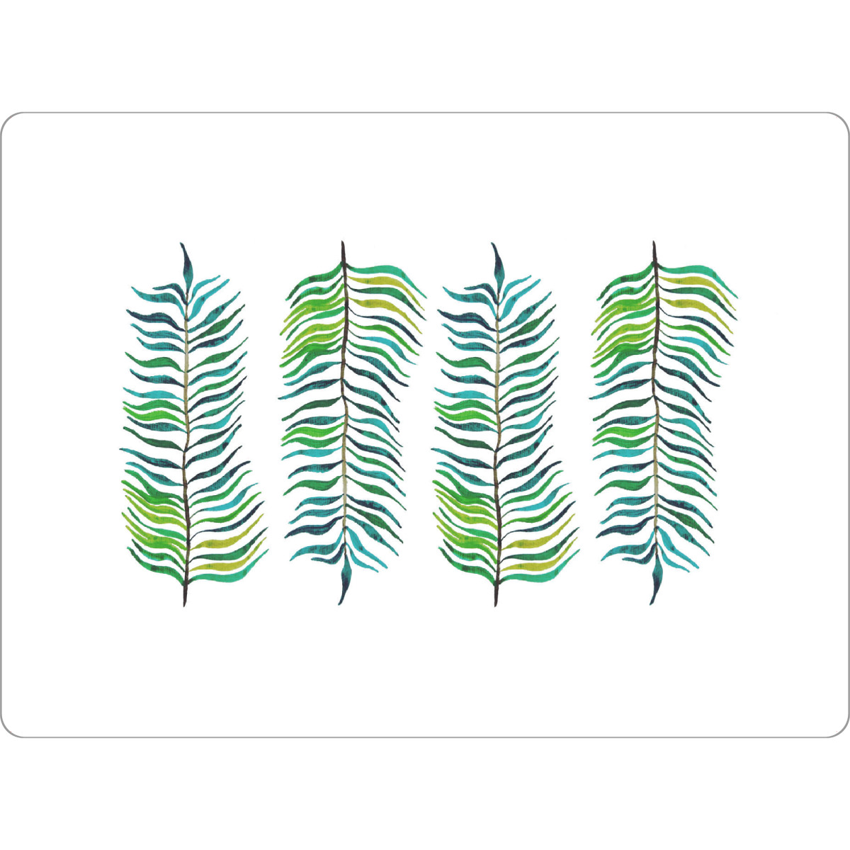 Tischset "Pflanzen" artboxONE - Natur,Floral,Floral - Pflanze,Aquarell,Grün,Floral,Minimalistisch,Schlicht - Bild Pflanze