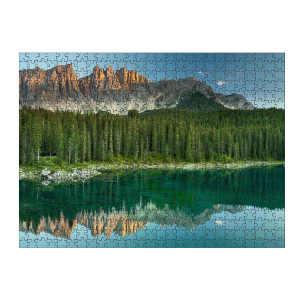 Puzzle Ravensburger "Reflexionen" artboxONE - Natur,Reise - See,Dolomiten,Berge,Italien,Natur,Reise - Bild see