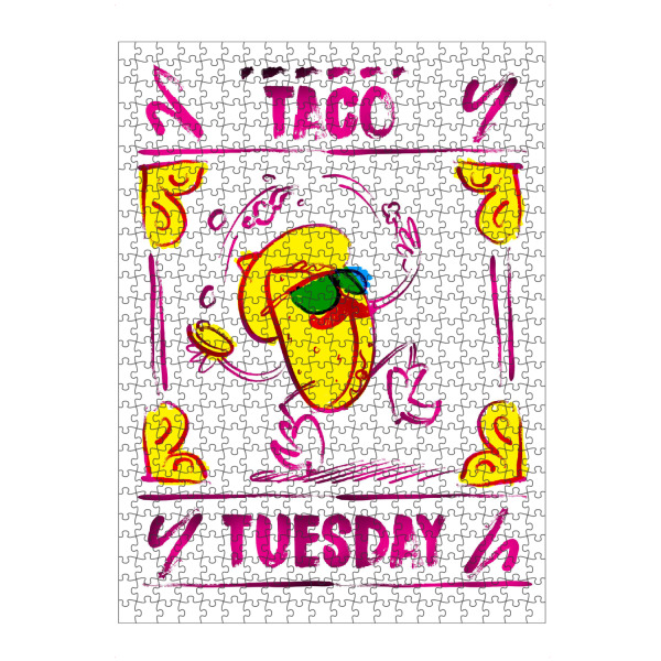 artboxONE Puzzle "Taco Tuesday" artboxONE - Typografie,Essen & Trinken