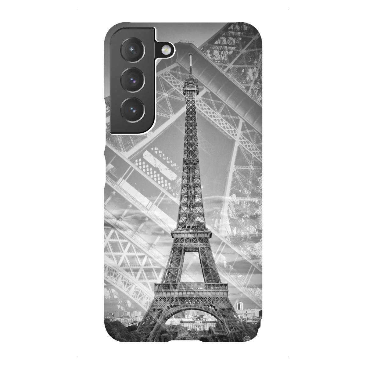 Samsung Galaxy "Der doppelte Eiffelturm II | Monochrom" Premium-Case Handyhülle artboxONE
