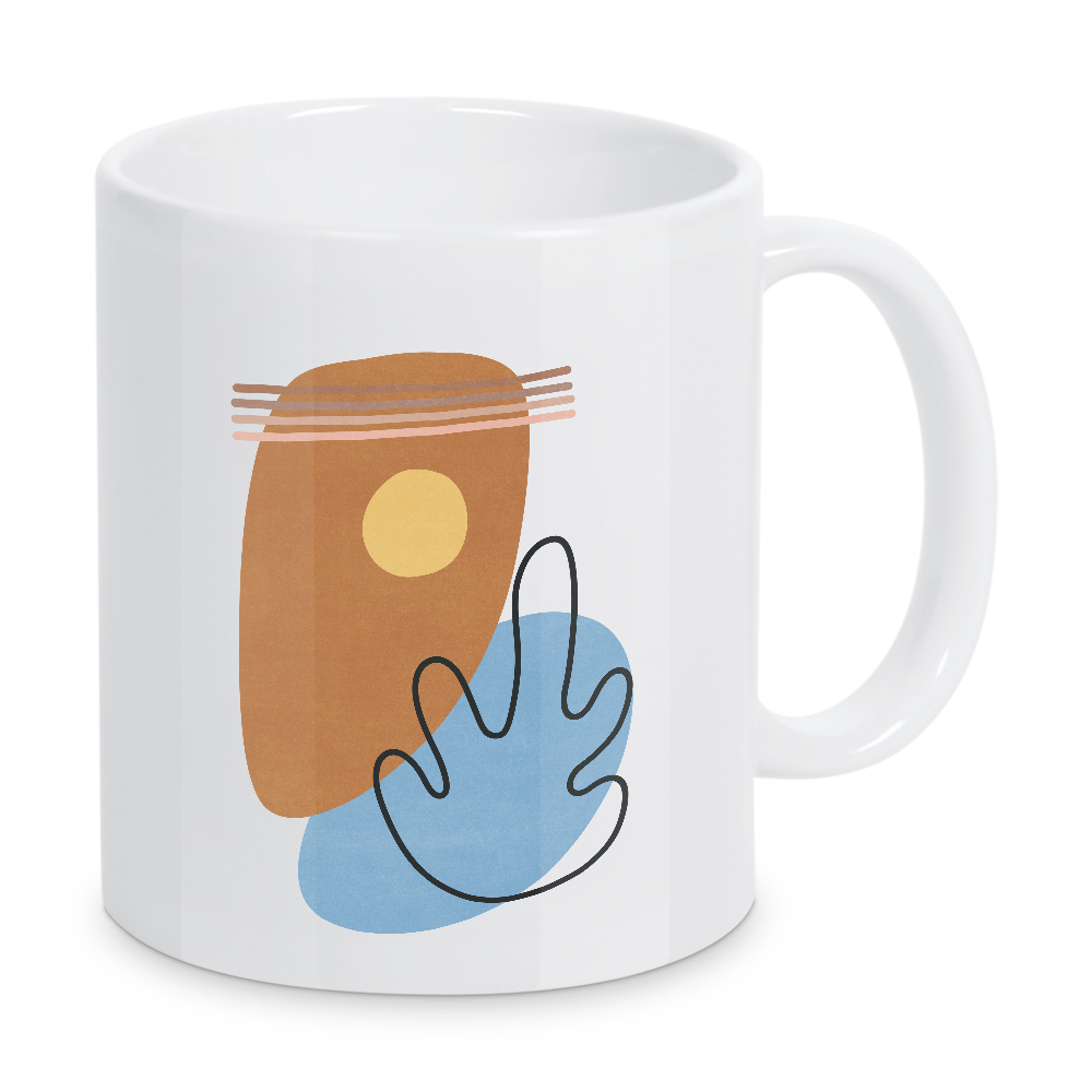 Tasse "Gartenteich" artboxONE - Natur,Abstrakt,Geometrie