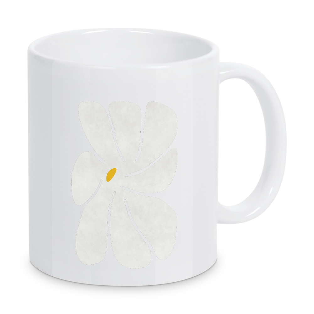 Tasse "Gänseblümchen Weiß" artboxONE - Floral,Abstrakt,Geometrie