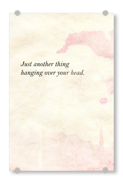 Acrylglasbild "Just another thing II" artboxONE - Typografie,Abstrakt