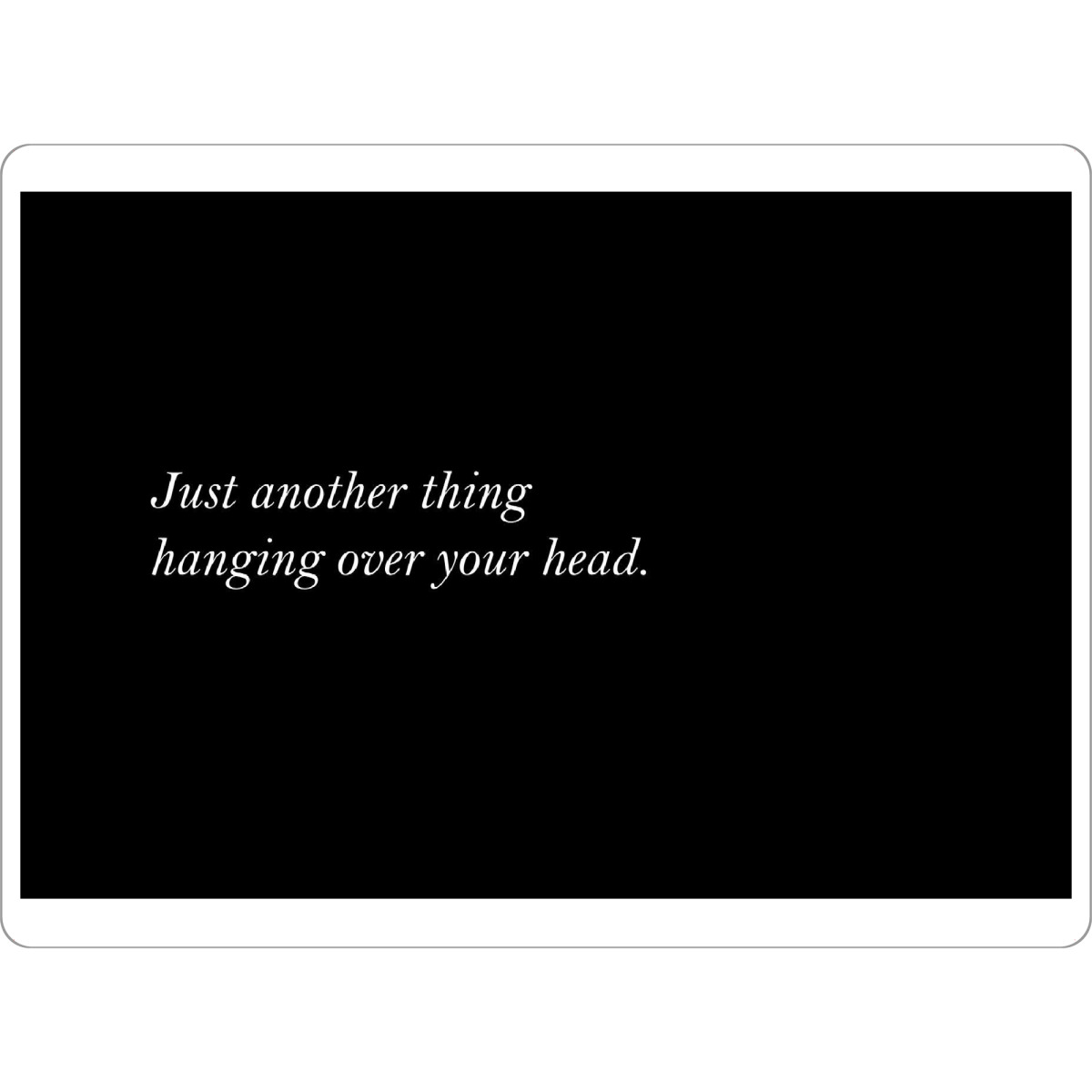 Tischset "Just another thing" artboxONE - Typografie,Abstrakt,Schwarzweiß