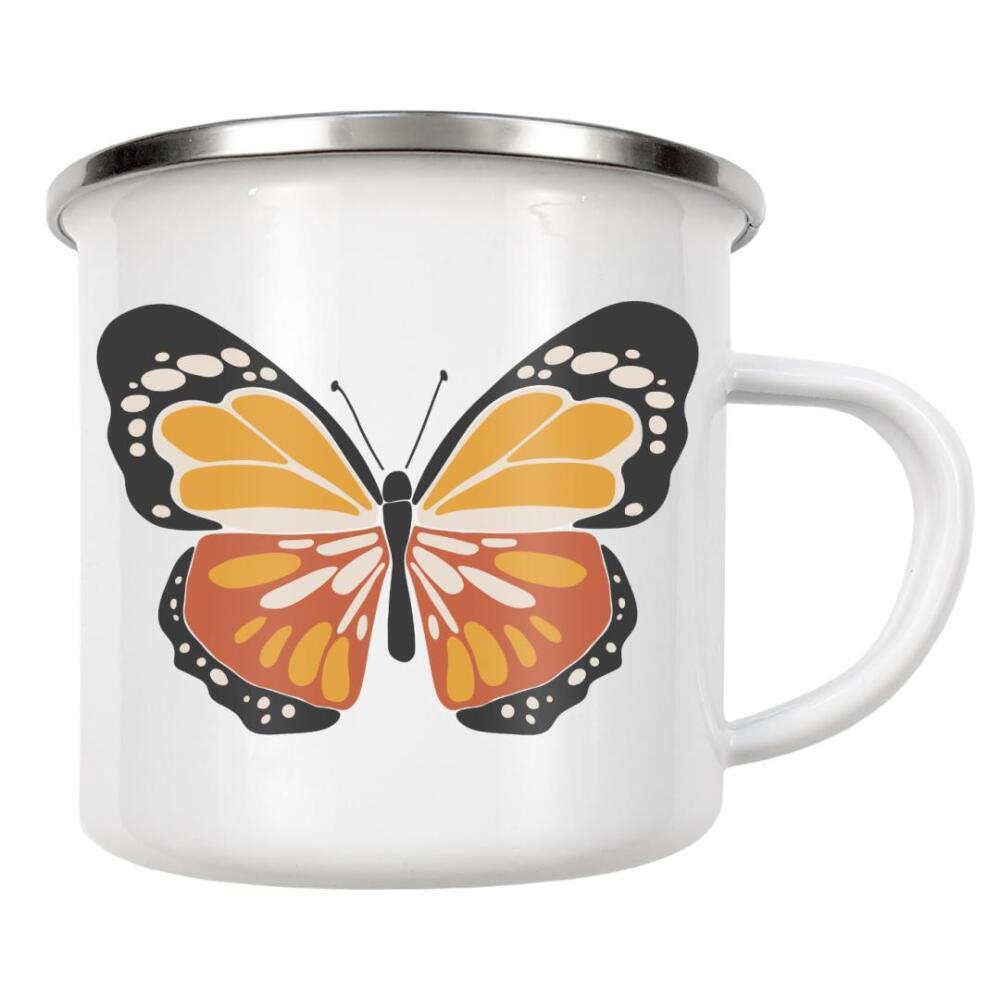 Emaille Tasse "Gelbes Schmetterlingsinsekt" artboxONE - Tiere