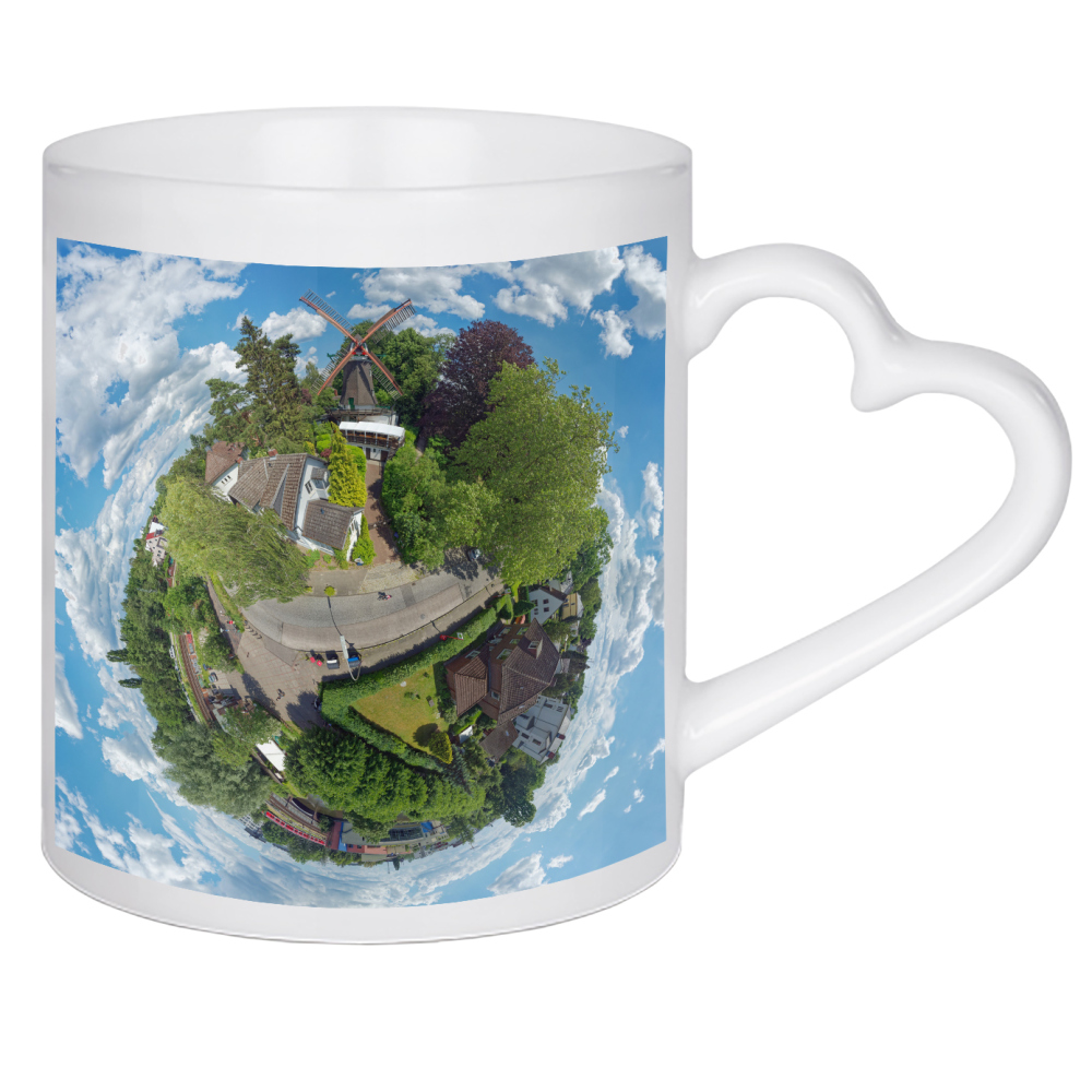 Herztasse "Hamburg - Bergedorfer Mühle, nah" artboxONE - Städte,Städte / Hamburg,Reise,Architektur,Reise / Länder