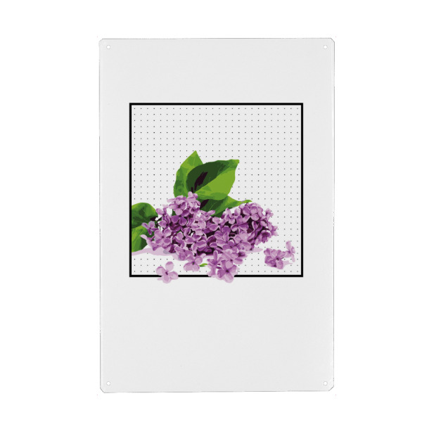 Metall Poster "JUST BECAUSE I'M HAPPY" artboxONE - Floral