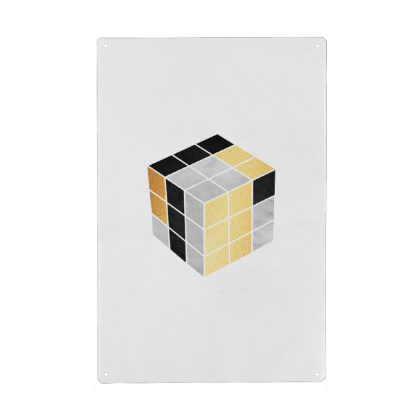 Holzbild "CUBICA" artboxONE - Abstrakt,Geometrie