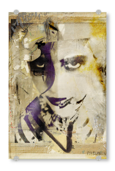 Acrylglasbild "Tout se mélange" artboxONE - Abstrakt,Menschen,Fashion