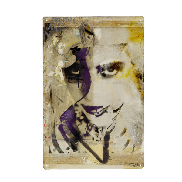 Metall Poster "Tout se mélange" artboxONE - Abstrakt,Menschen,Fashion