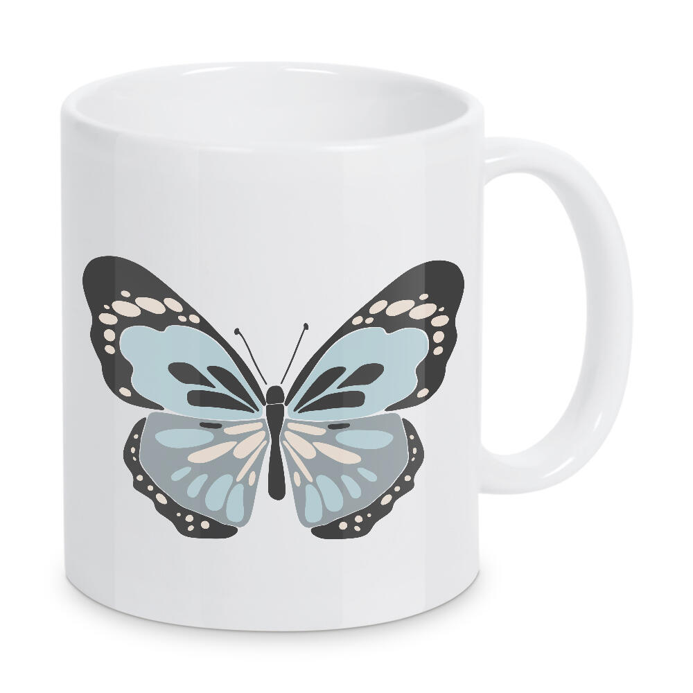 Tasse "Sommerblauer Schmetterling" artboxONE - Tiere - Blau,Schmetterling,Sommer,Frühling,Boho,Insekt,Tier