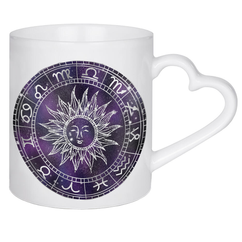 Herztasse "Tierkreis" artboxONE - Typografie,Abstrakt,Galaxy