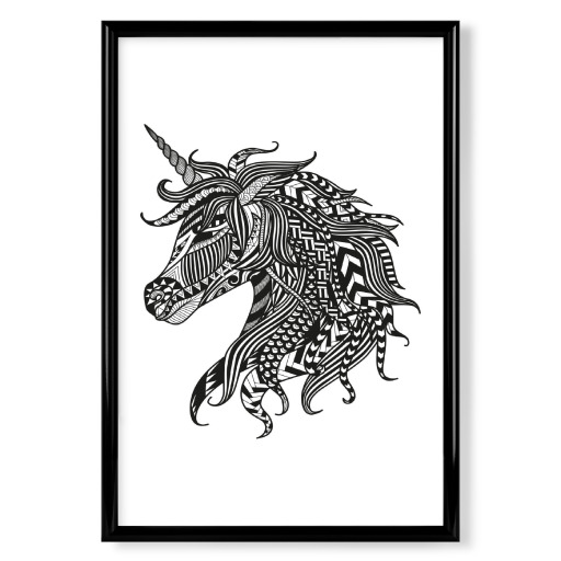 Zentangle Einhorn