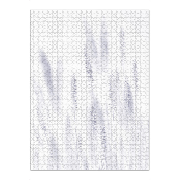 Puzzle Ravensburger "Shade of Blade" artboxONE - Floral,Abstrakt,Schwarzweiß - Makro,Grashalme - Bild Makro