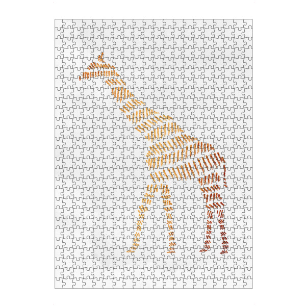 Puzzle Ravensburger "Giraffe" artboxONE - Tiere,Abstrakt - Giraffe,Tiere,Tiere,Gold,Golden,Schimmer,Muster,Aztekisch,Goldglanz,Glanz - Bild Giraffe