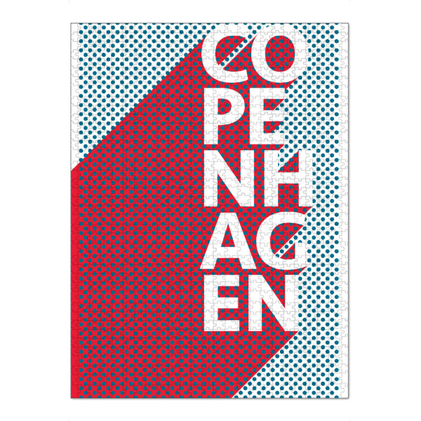 Puzzle Ravensburger "Copenhagen Pop Art" artboxONE - Typografie,Reise,Abstrakt,Städte / København