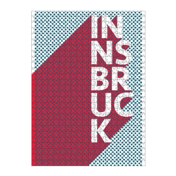 artboxONE Puzzle "Innsbruck Pop Art" artboxONE - Städte,Typografie,Reise,Abstrakt - Stadt,Popart,Retro,City,Innsbruck,österreich - Bild stadt