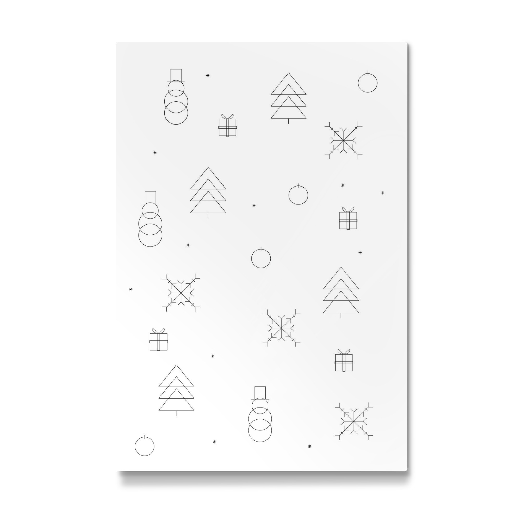 Galerie-Print "Minimal White Christmas" 30x20 cm artboxONE