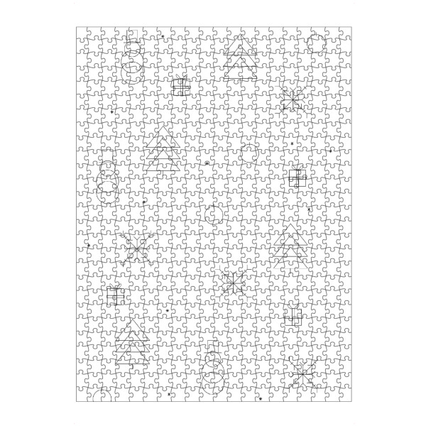 Puzzle Ravensburger "Minimal White Christmas" artboxONE - Schwarzweiß,Weihnachten