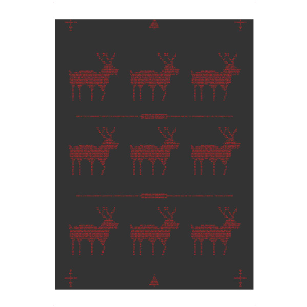 Puzzle Ravensburger "Binary Xmas Reindeer Red" artboxONE - Weihnachten